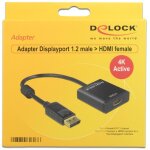 DeLock DisplayPort 1.2 > HDMI (ST-BU) Adapter 4K Schwarz