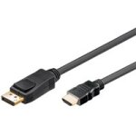 DisplayPort 1.2 > HDMI (ST-ST) 1m Adapterkabel 4K Schwarz