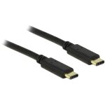 DeLock USB-C (ST-ST) 2m Anschlusskabel Schwarz