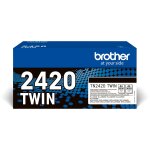Brother Toner TN-2420TWIN Schwarz 2er Pack bis zu je...