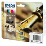 Epson Tinte 16 C13T16264012 4er Multipack (BKMCY) bis zu...