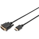 Digitus HDMI > DVI 18+1 (ST-ST) 3m Adapterkabel Schwarz
