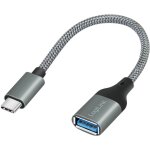 Adapter USB-C > USB-A (ST-BU) 0,15m Dark Grey LogiLink
